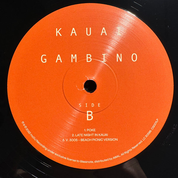 Childish Gambino With Jaden Smith : Kauai (12", EP, RE)