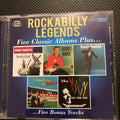 Various : Rockabilly Legends: Five Classic Albums Plus... (2xCD, Comp, RM)