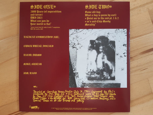 Vatican Commandos : Point Me To The End  (LP, Ltd, RE, Yel)