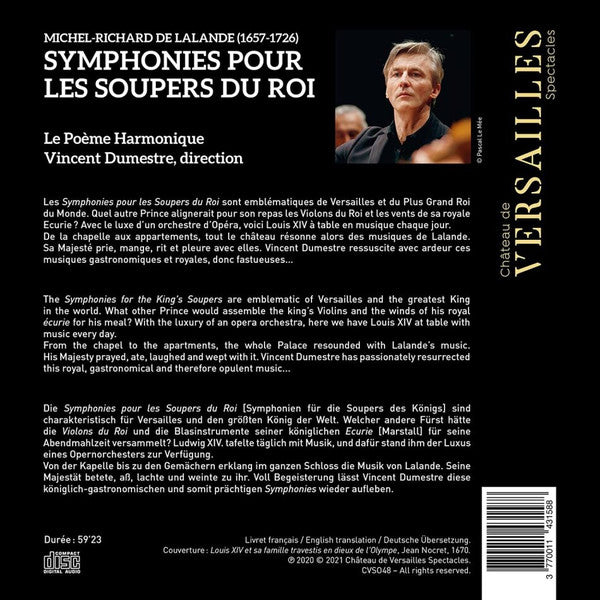 Michel Richard Delalande – Vincent Dumestre, Le Poème Harmonique : Les Soupers Du Roi (CD)