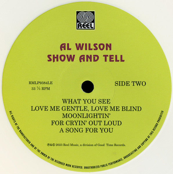 Al Wilson : Show And Tell (LP, Album, RSD, Ltd, RE, Whi)