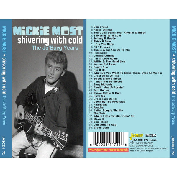 Mickie Most : Shivering With Cold - The Jo'Burg Years (CD, Comp)