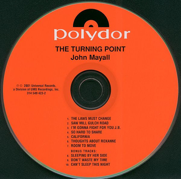 John Mayall : The Turning Point (CD, Album, RE, RM)