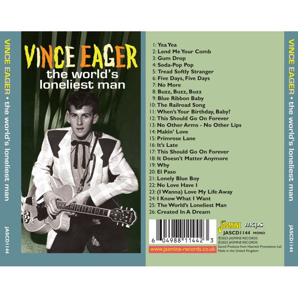Vince Eager : The World's Loneliest Man (CD, Comp, Mono)