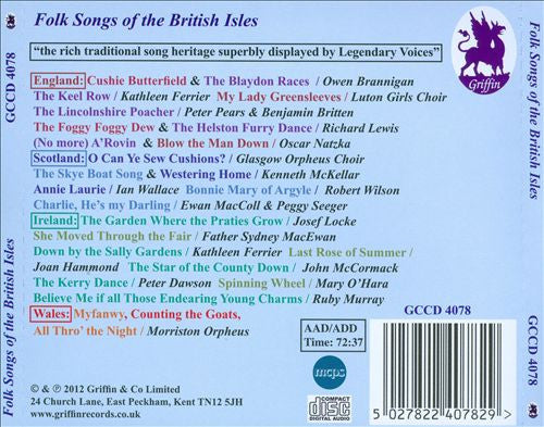 Various : Folk Songs Of The British Isles (CD, Album)