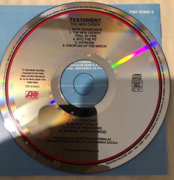 Testament (2) : The New Order (CD, Album, RP)