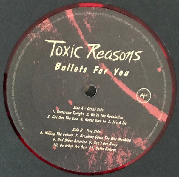 Toxic Reasons : Bullets For You (LP, Album, RE, Red)