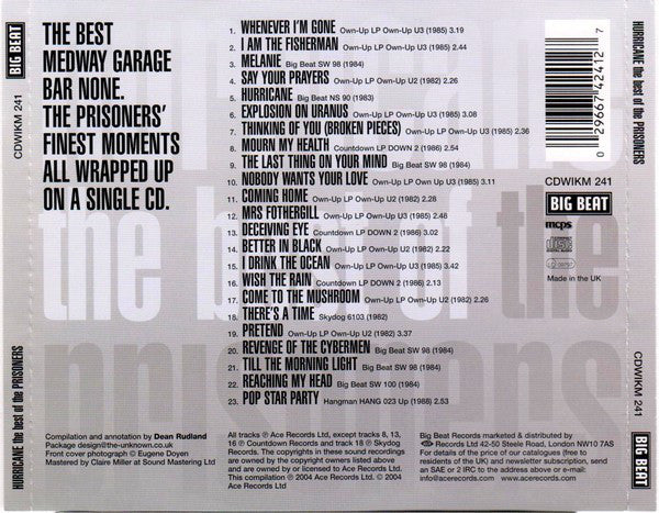 The Prisoners : Hurricane The Best Of The Prisoners (CD, Comp)