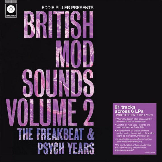 Eddie Piller : British Mod Sounds Volume 2 (The Freakbeat & Psych Years) (6xLP, Comp, Pur + Box, Ltd)