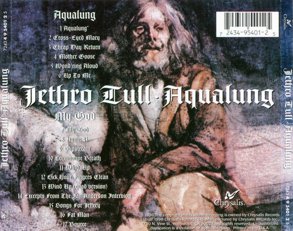 Jethro Tull : Aqualung (CD, Album, RE, RM)