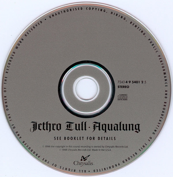 Jethro Tull : Aqualung (CD, Album, RE, RM)