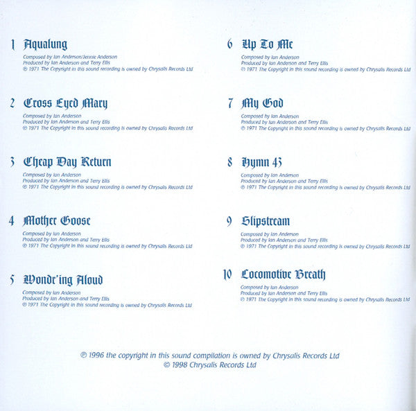 Jethro Tull : Aqualung (CD, Album, RE, RM)