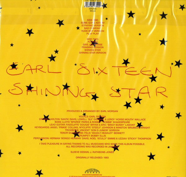 Earl Sixteen : Shining Star (LP, Album, RE, 180)