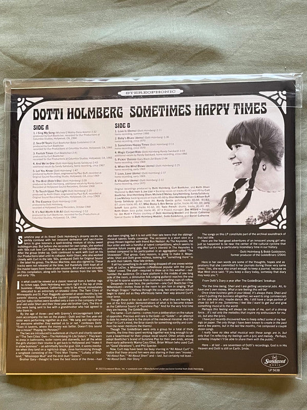 Dottie Holmberg : Sometimes Happy Times (LP, Ora)