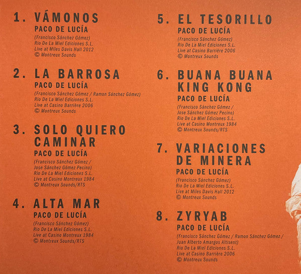 Paco De Lucía : The Montreux Years (CD, MQA)