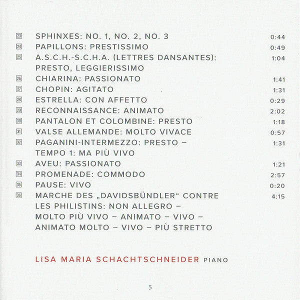 Lisa Maria Schachtschneider : Feminae – The Female In Music (SACD, Hybrid, Multichannel, Album)