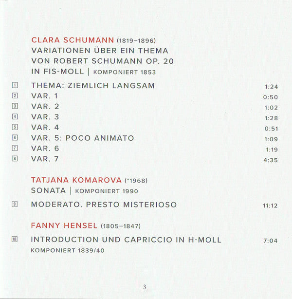 Lisa Maria Schachtschneider : Feminae – The Female In Music (SACD, Hybrid, Multichannel, Album)