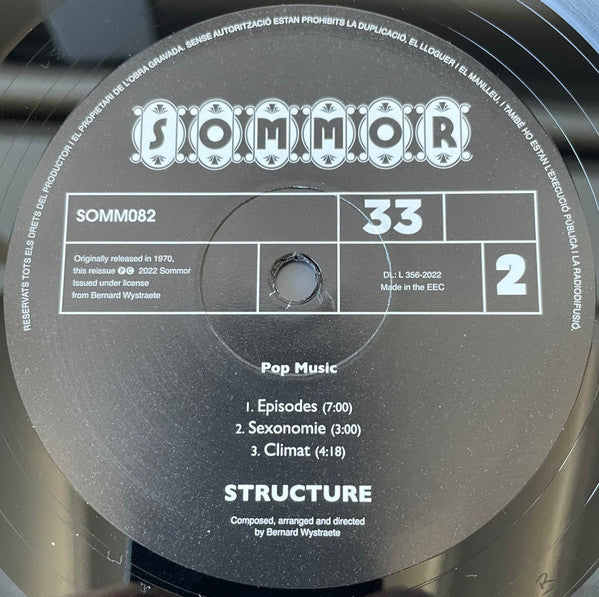 Structure (8) : Pop Music (LP, Album, RE)
