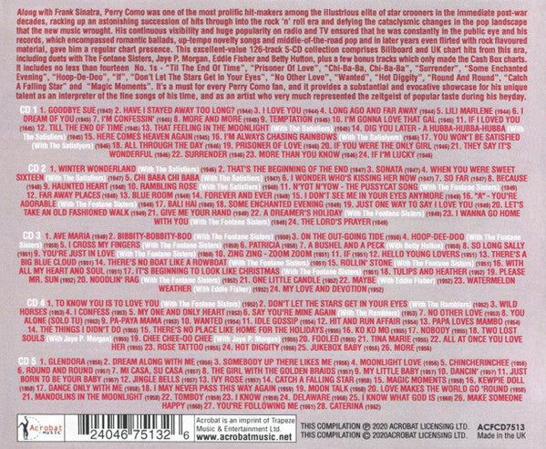 Perry Como : The Perry Como Hits Collection 1943-1962 (5xCDr, Comp)