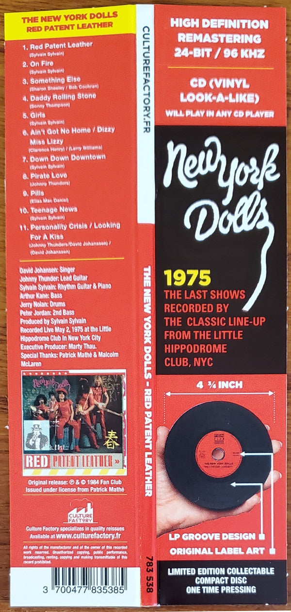 New York Dolls : Red Patent Leather (CD, Album, Ltd, RE, RM)