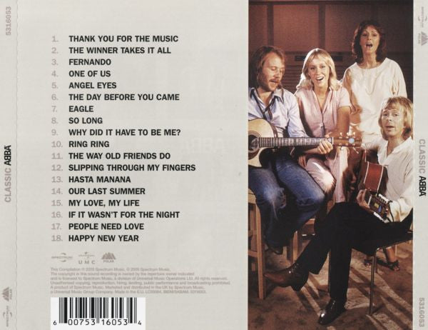 ABBA : Classic ABBA (CD, Comp, RE)