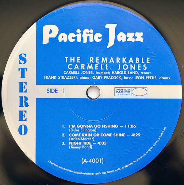 Carmell Jones Featuring Harold Land : The Remarkable Carmell Jones (LP, Album, RE, 180)