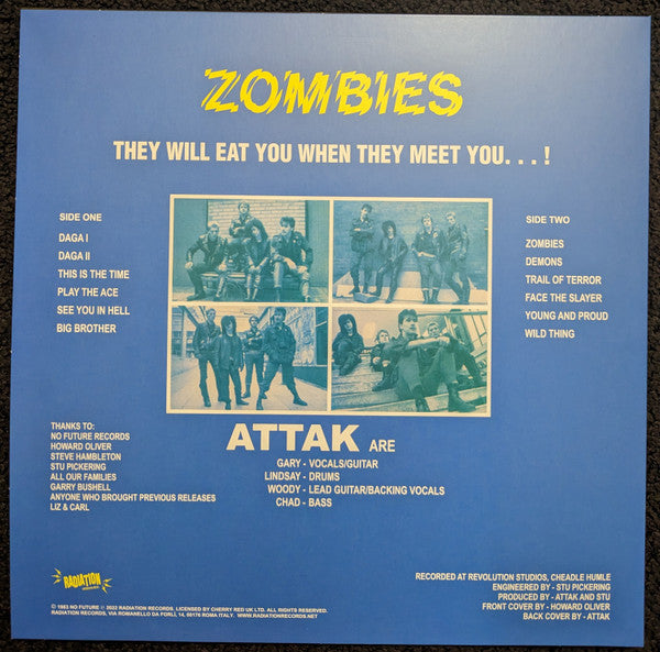 Attak : Zombies (LP, Album, Ltd, RE, Dar)