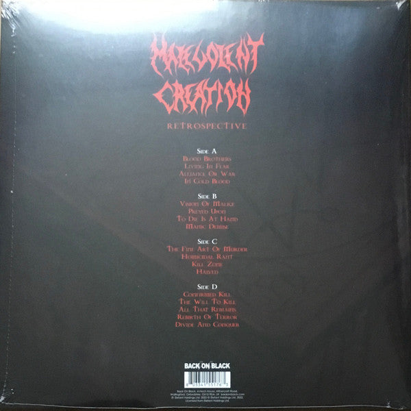 Malevolent Creation : Retrospective (2xLP, Comp, Ltd, Red)