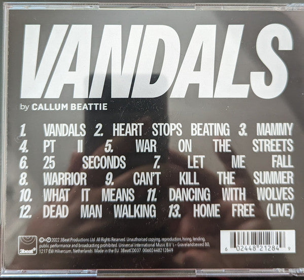 Callum Beattie : Vandals (CD, Album)