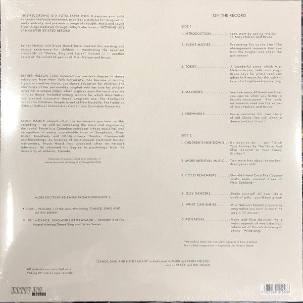 Miss Nelson And Bruce Haack : Dance Sing And Listen Again! (LP, Album, RE)