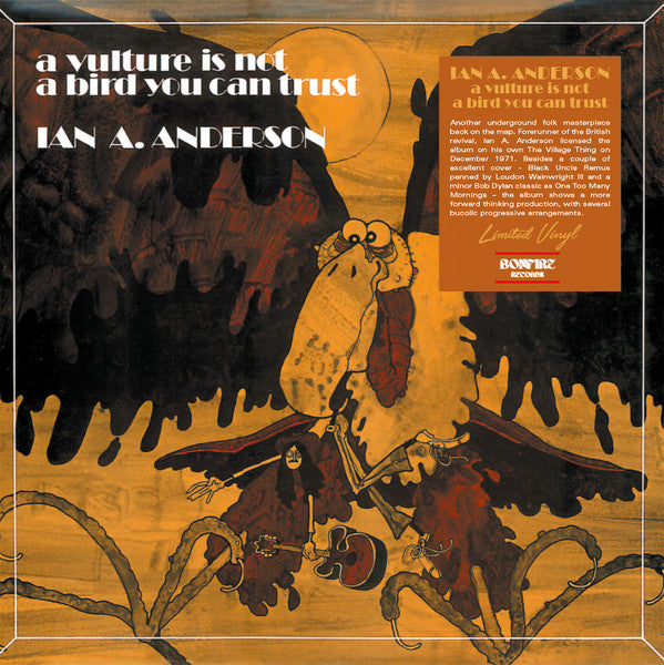 Ian A. Anderson : A Vulture Is Not A Bird You Can Trust (LP, Album, RE)