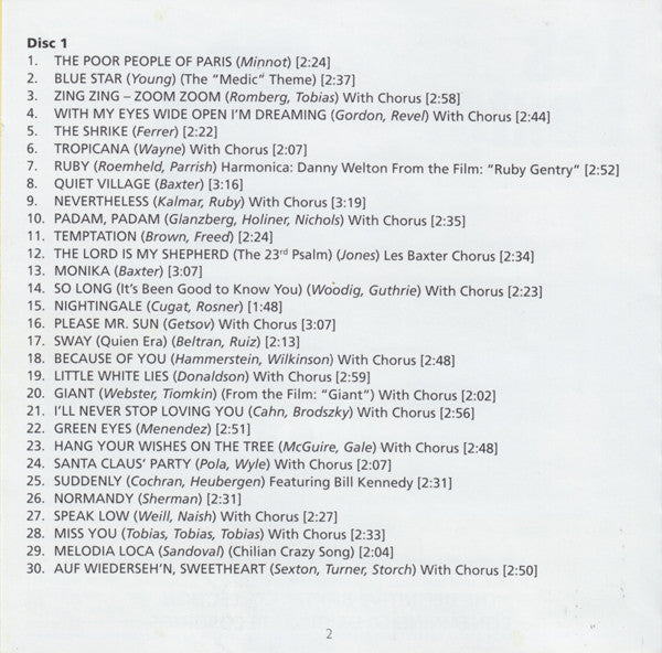 Les Baxter : Thinking Of You (2xCD, Comp, Mono)