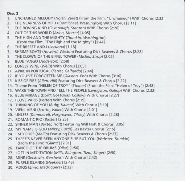 Les Baxter : Thinking Of You (2xCD, Comp, Mono)