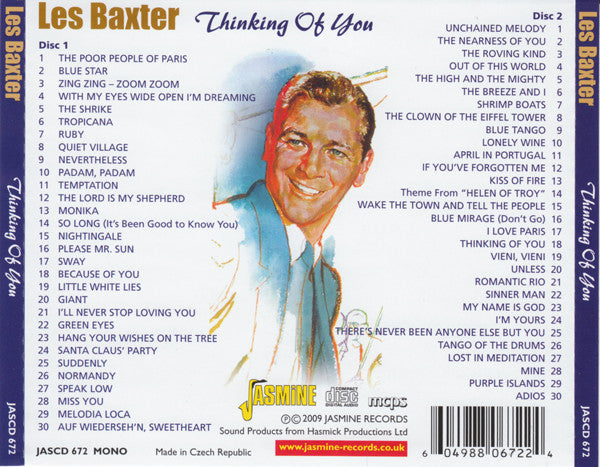 Les Baxter : Thinking Of You (2xCD, Comp, Mono)