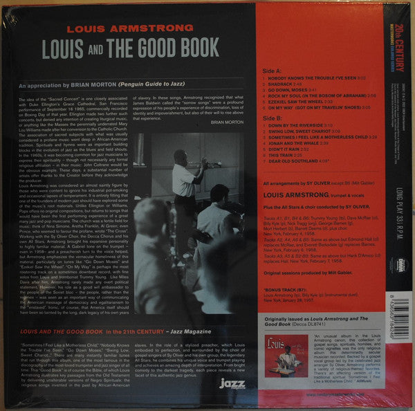 Louis Armstrong And His All-Stars With The Sy Oliver Choir : Louis And The Good Book (LP, Album, RE, RM, 180)