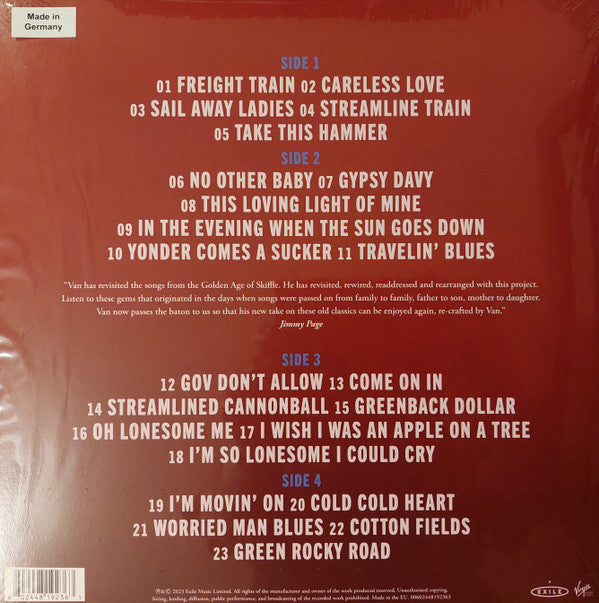 Van Morrison : Moving On Skiffle (2xLP, Album, Ltd, Blu)