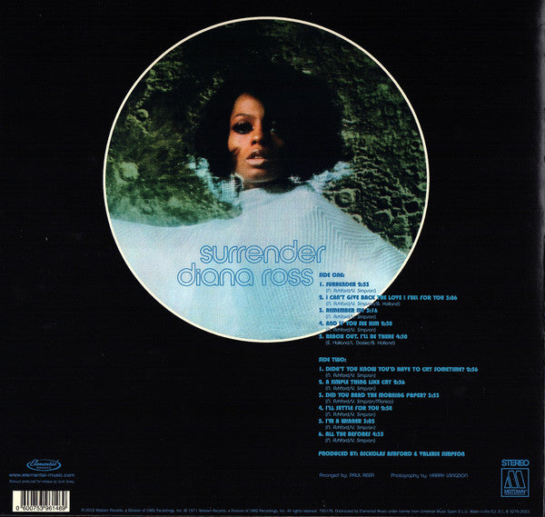 Diana Ross : Surrender (LP, Album, Ltd, RE, 180)