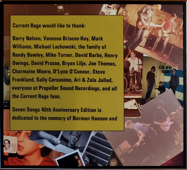 Current Rage : Seven Songs: 40th Anniversary Edition (CD, RE, RM)