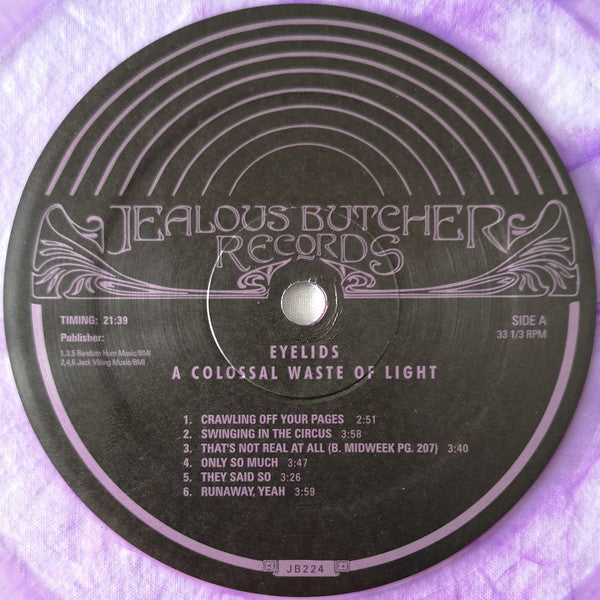 Eyelids : A Colossal Waste Of Light (LP, Pur)