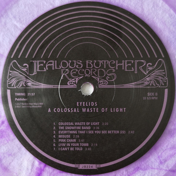 Eyelids : A Colossal Waste Of Light (LP, Pur)