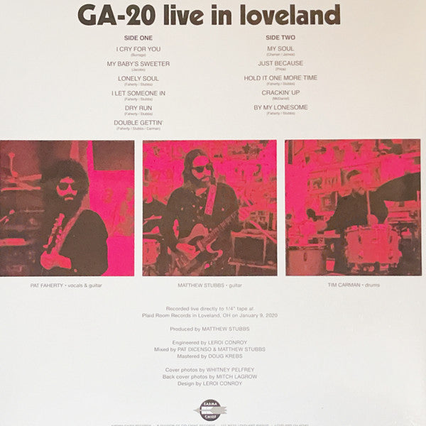 GA-20 : Live In Loveland (LP, Album, Pin)