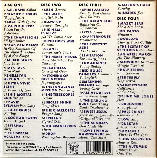 Various : Cherry Stars Collide: Dream Pop, Shoegaze & Ethereal Rock 1986-1995 (4xCD + Box, Comp)