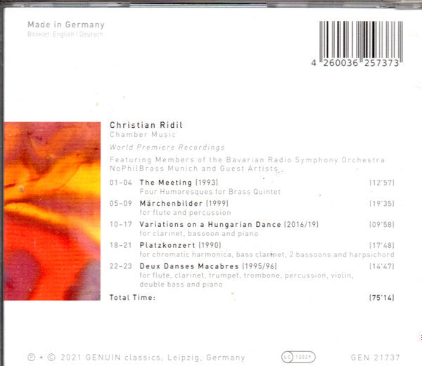 Christian Ridil Featuring Symphonie-Orchester Des Bayerischen Rundfunks, NoPhilBrass : Chamber Music (CD, Album)