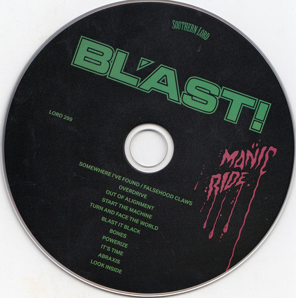 Bl'ast : Manic Ride (CD, Album, RE, RM)