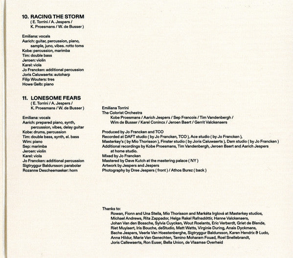 Emiliana Torrini, The Colorist Orchestra : Racing The Storm (CD, Album)