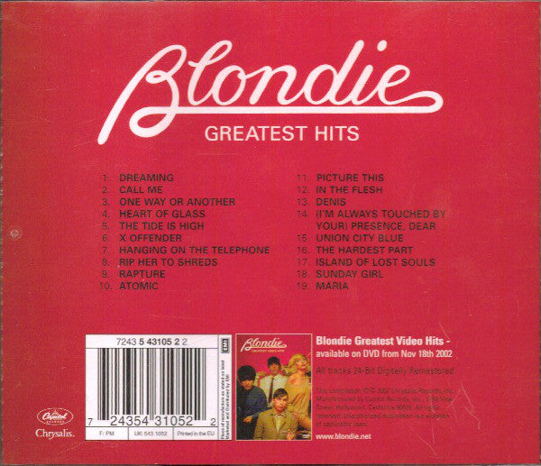 Blondie : Greatest Hits (CD, Comp, RM)