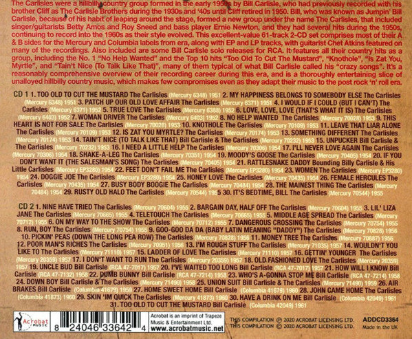 The Carlisles : Collection 1951-61 (2xCD, Comp)