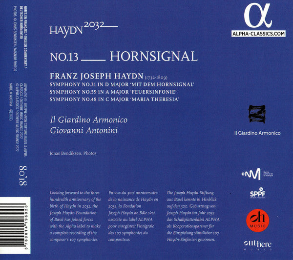 Joseph Haydn – Giovanni Antonini, Il Giardino Armonico : Hornsignal (CD, Album)
