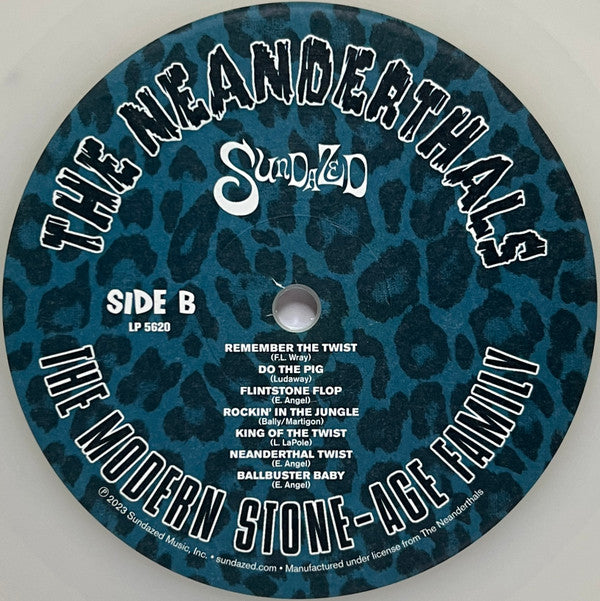 The Neanderthals : The Modern Stone-Age Family (LP, Album, RE, Whi)
