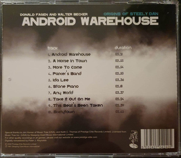 Donald Fagen & Walter Becker : Android Warehouse - Origins Of Steely Dan (CD, Comp, RE, RM)